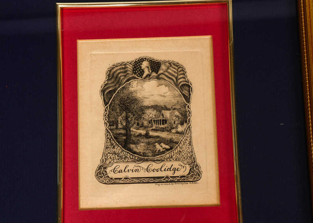 Trio of Vintage Presidential Etchings and Engravings