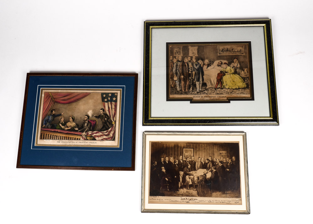 Trio of Antique Abraham Lincoln Memorabilia