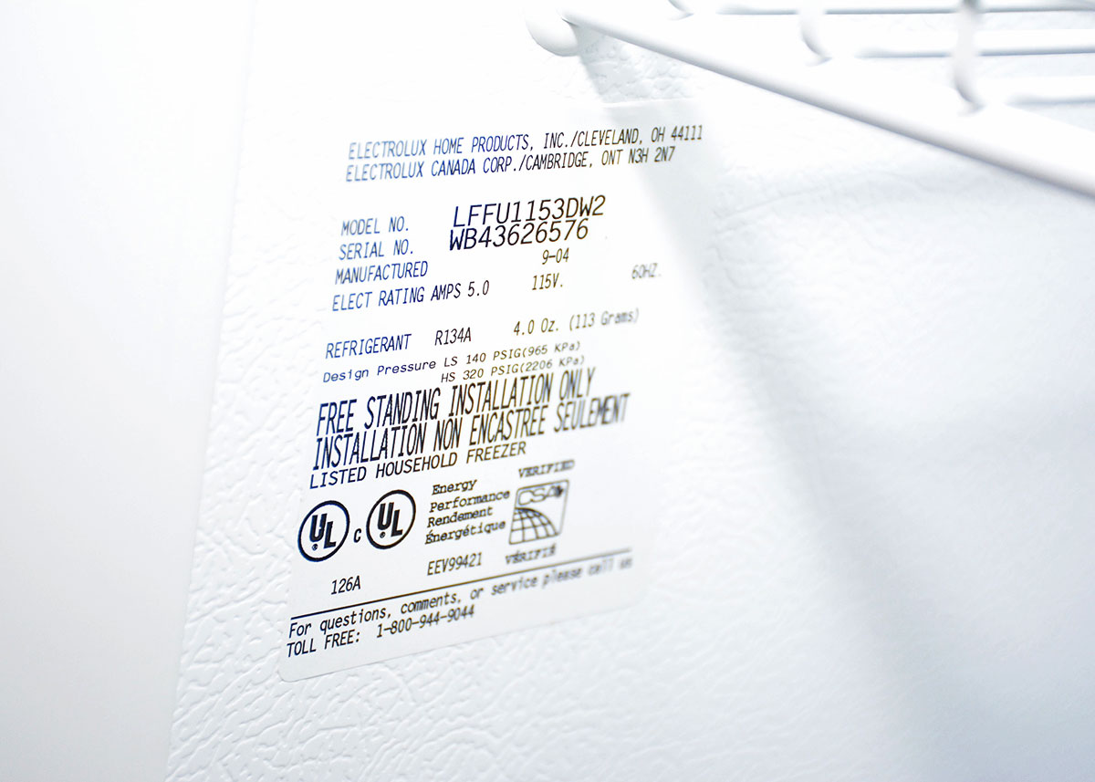 Frigidaire 11.3 Cubic Feet Standing Freezer