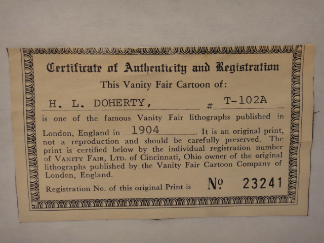 Vanity Fair Vincent Brooks "Thrice Champion" Lithograph Print