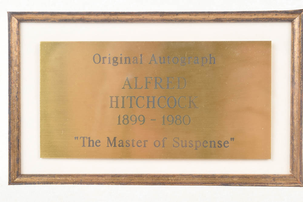 Alfred Hitchcock Autograph and Photograph