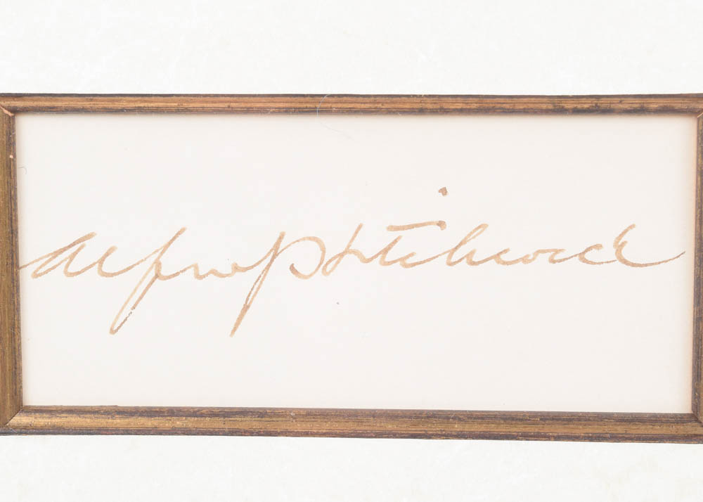 Alfred Hitchcock Autograph and Photograph