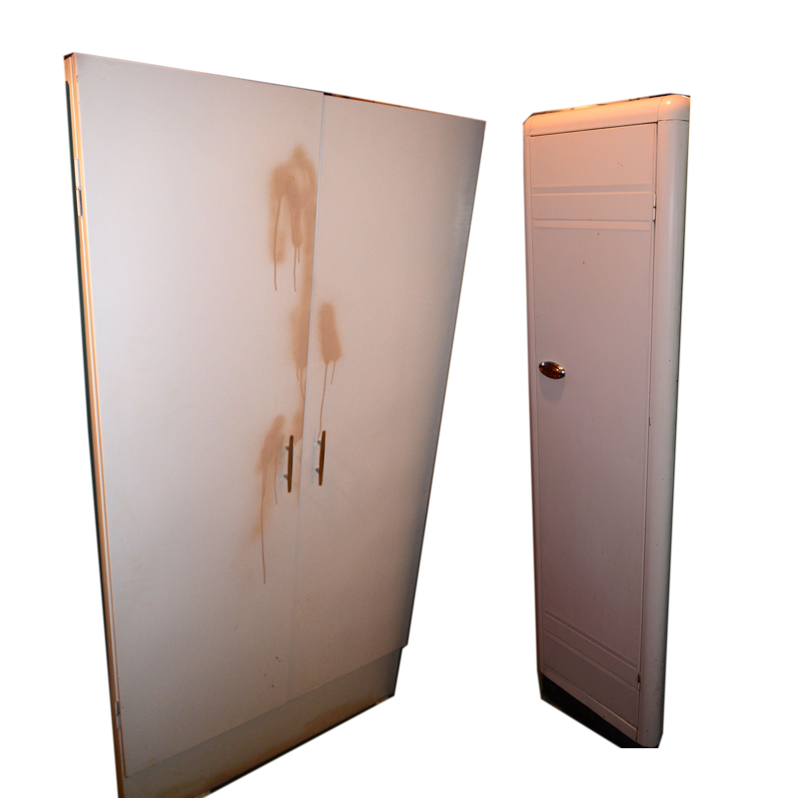 Pair of Vintage Storage Cabinets Including Bloc Bilt