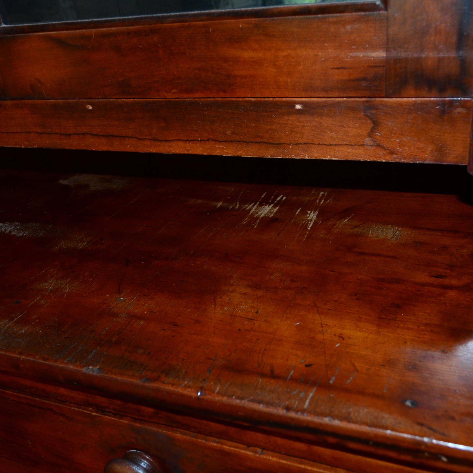 Antique Cherry China Cabinet