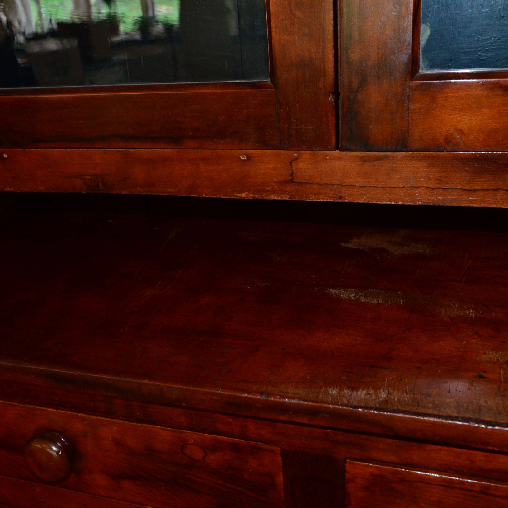 Antique Cherry China Cabinet