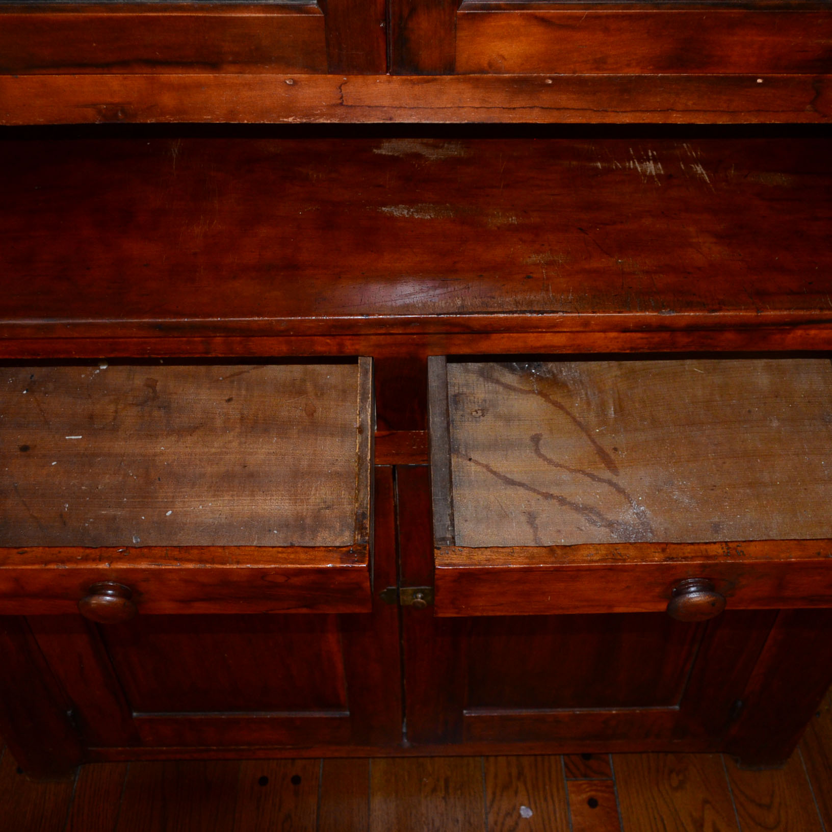 Antique Cherry China Cabinet