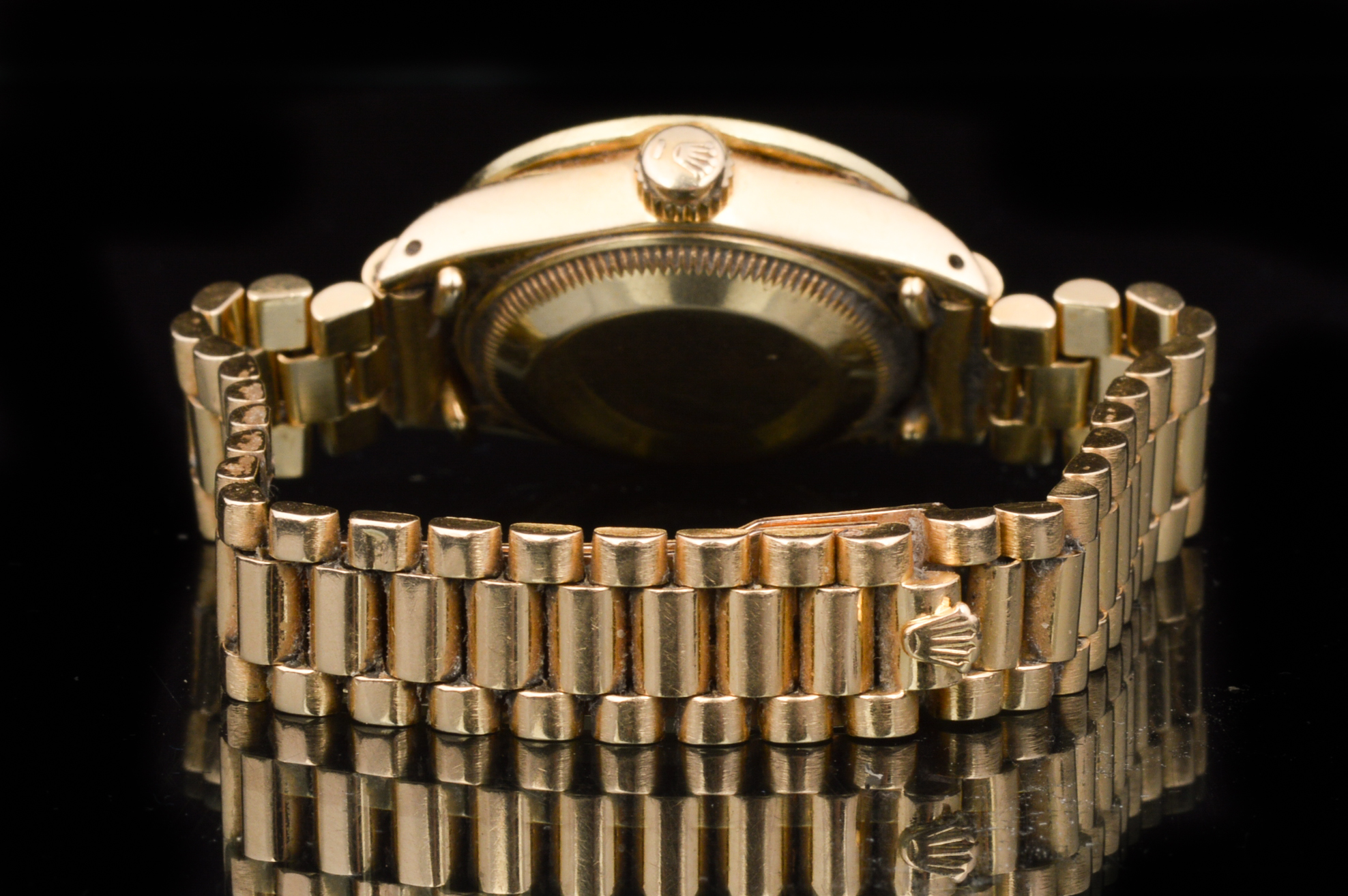 Rolex President Ladies 18K Yellow Gold Diamond Watch