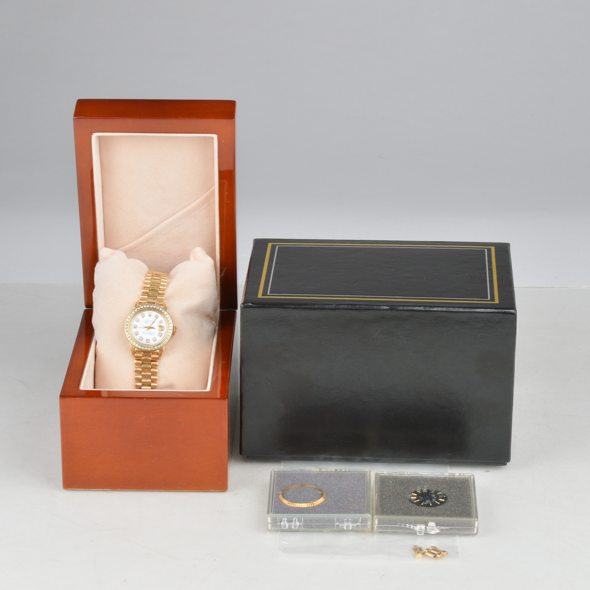 Rolex President Ladies 18K Yellow Gold Diamond Watch