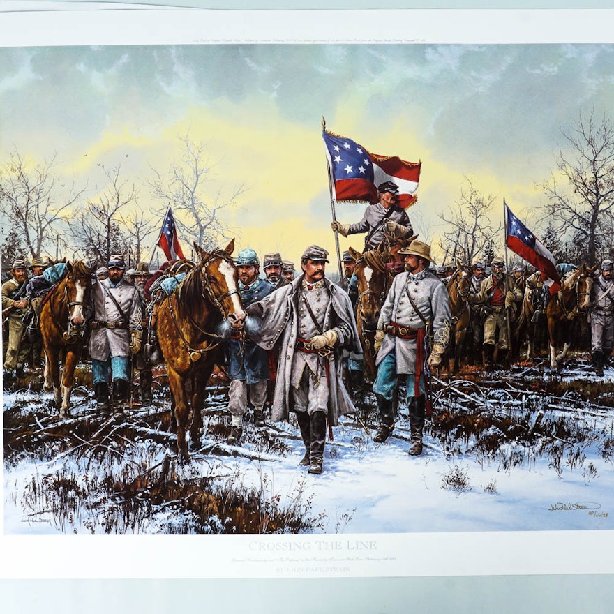 Limited Edition Signed and Numbered Print "Crossing the Line"  by John Paul Strain