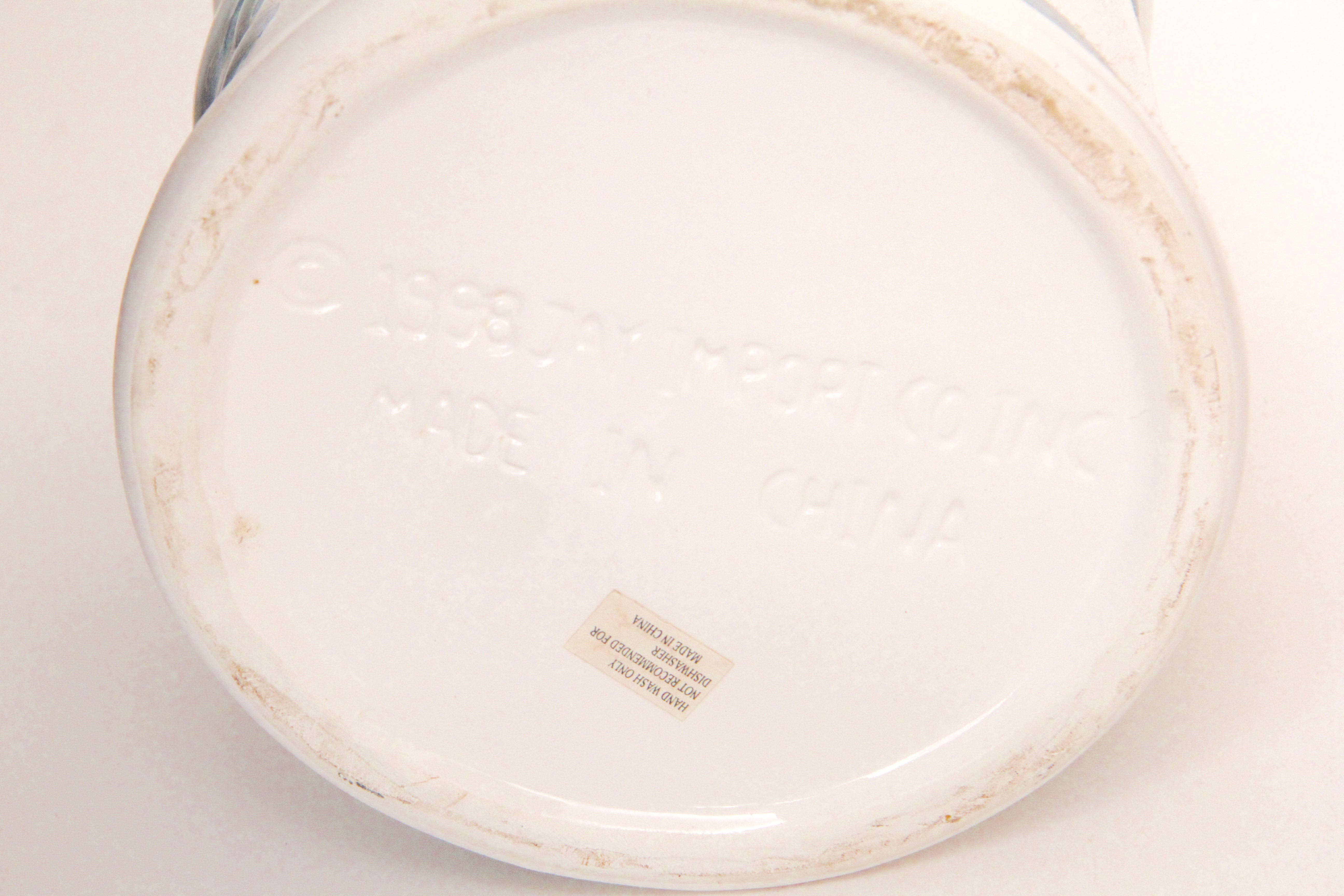 Quartet of Vintage Rose Motif Cookie Jars