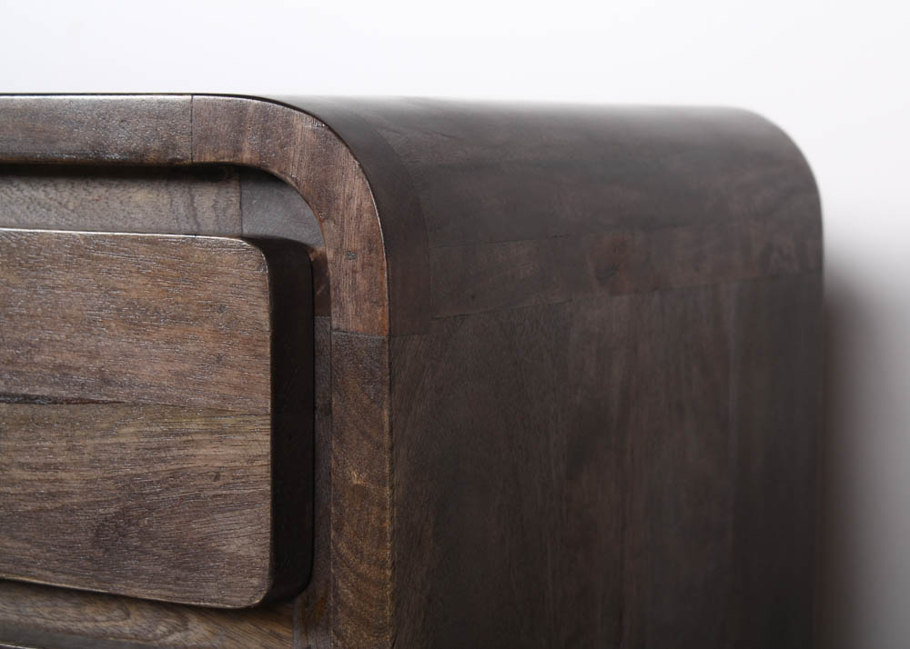 Gray Stained Entertainment Stand