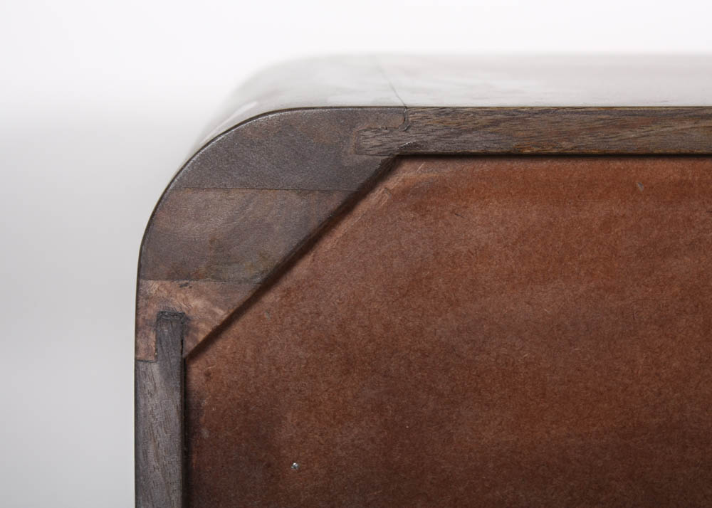 Gray Stained Entertainment Stand