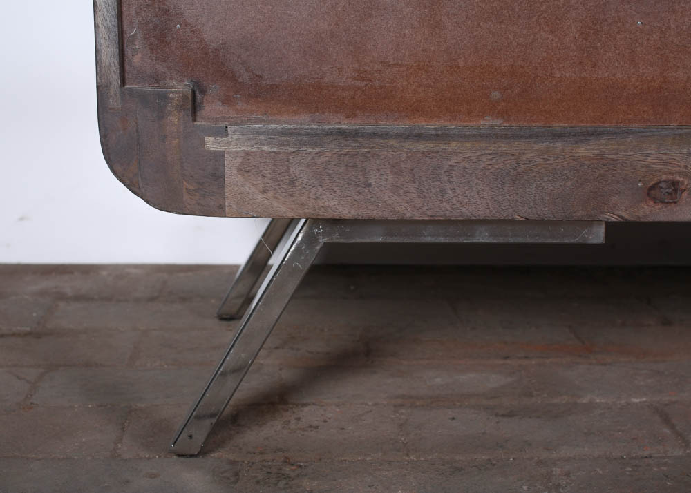 Gray Stained Entertainment Stand