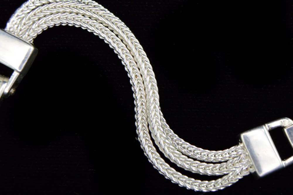 Sterling Silver and Amethyst Bracelet