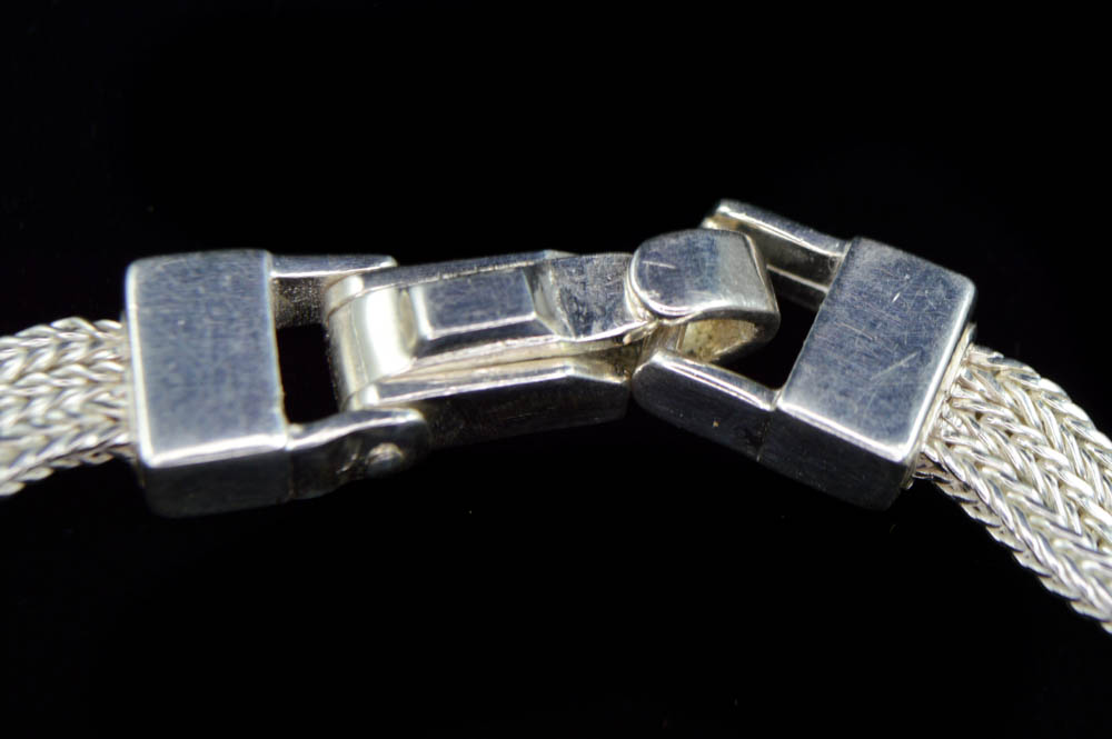 Sterling Silver and Amethyst Bracelet