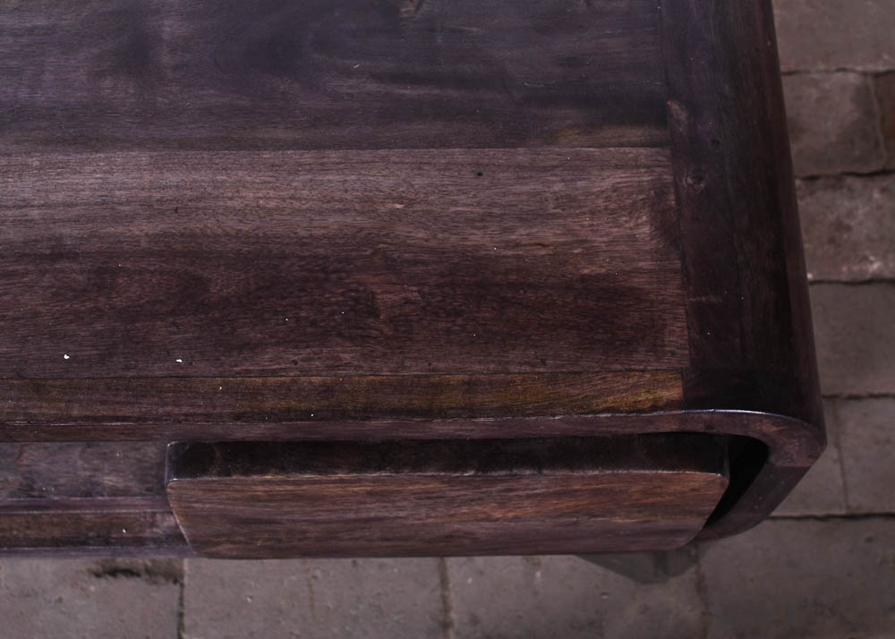 Stained Gray Pine Entertainment Stand