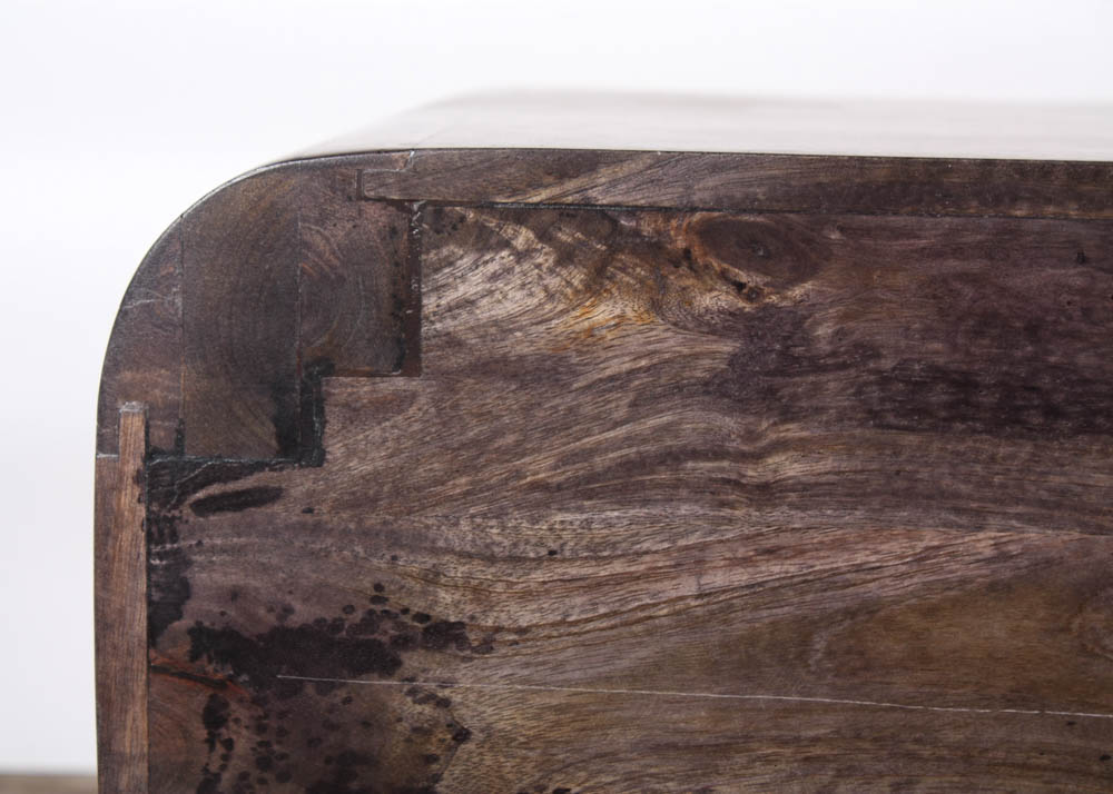 Stained Gray Pine Entertainment Stand