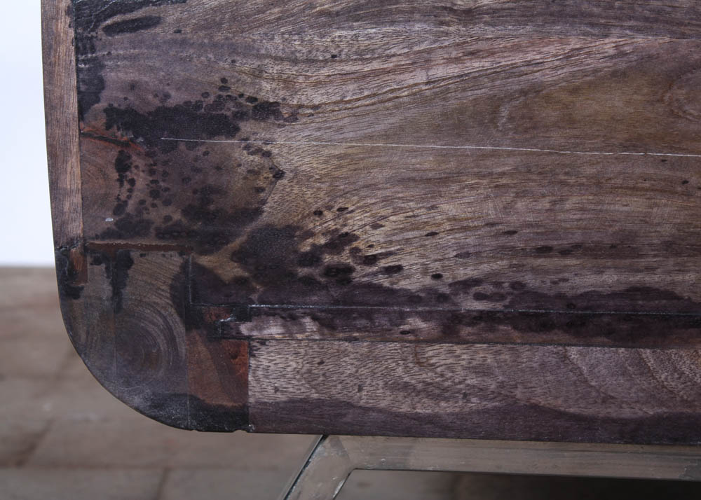 Stained Gray Pine Entertainment Stand