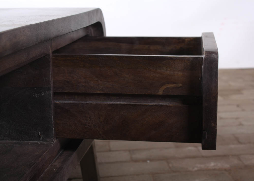 Stained Gray Pine Entertainment Stand