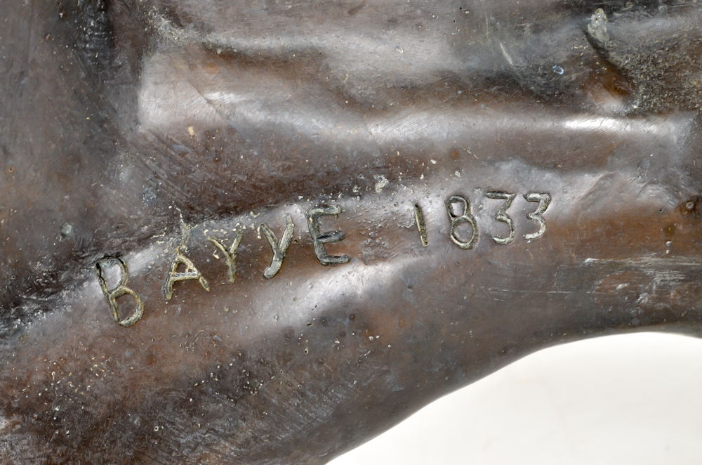 Life-size Bronze "Lion Qui Marche" Sculpture After A. Barye