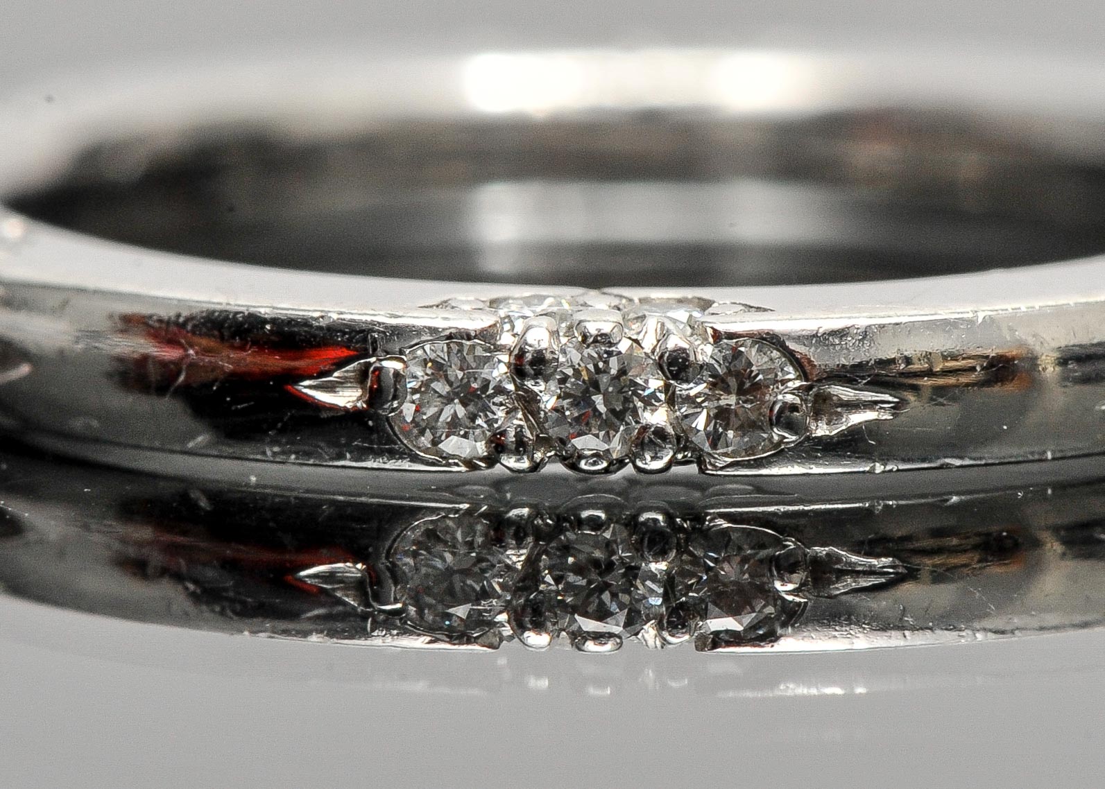 Michael B. Diamond and Platinum Petite Crown Lace Band