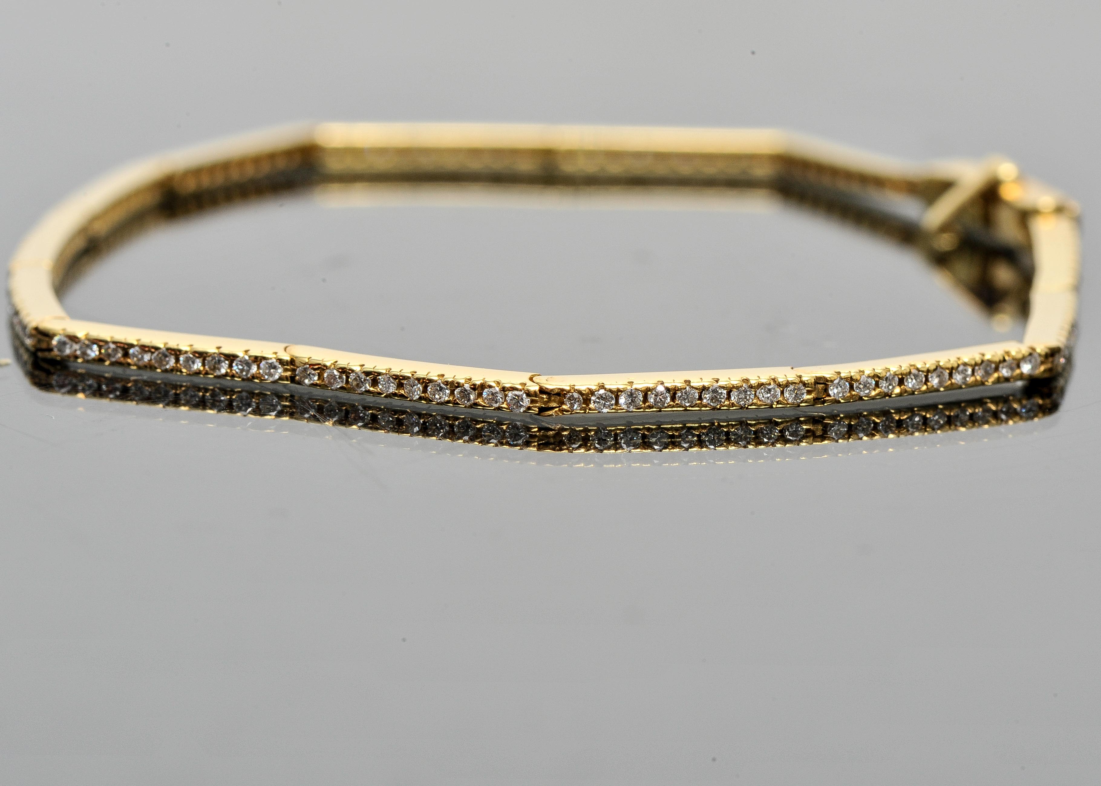 18k Yellow Gold Diamond Bracelet