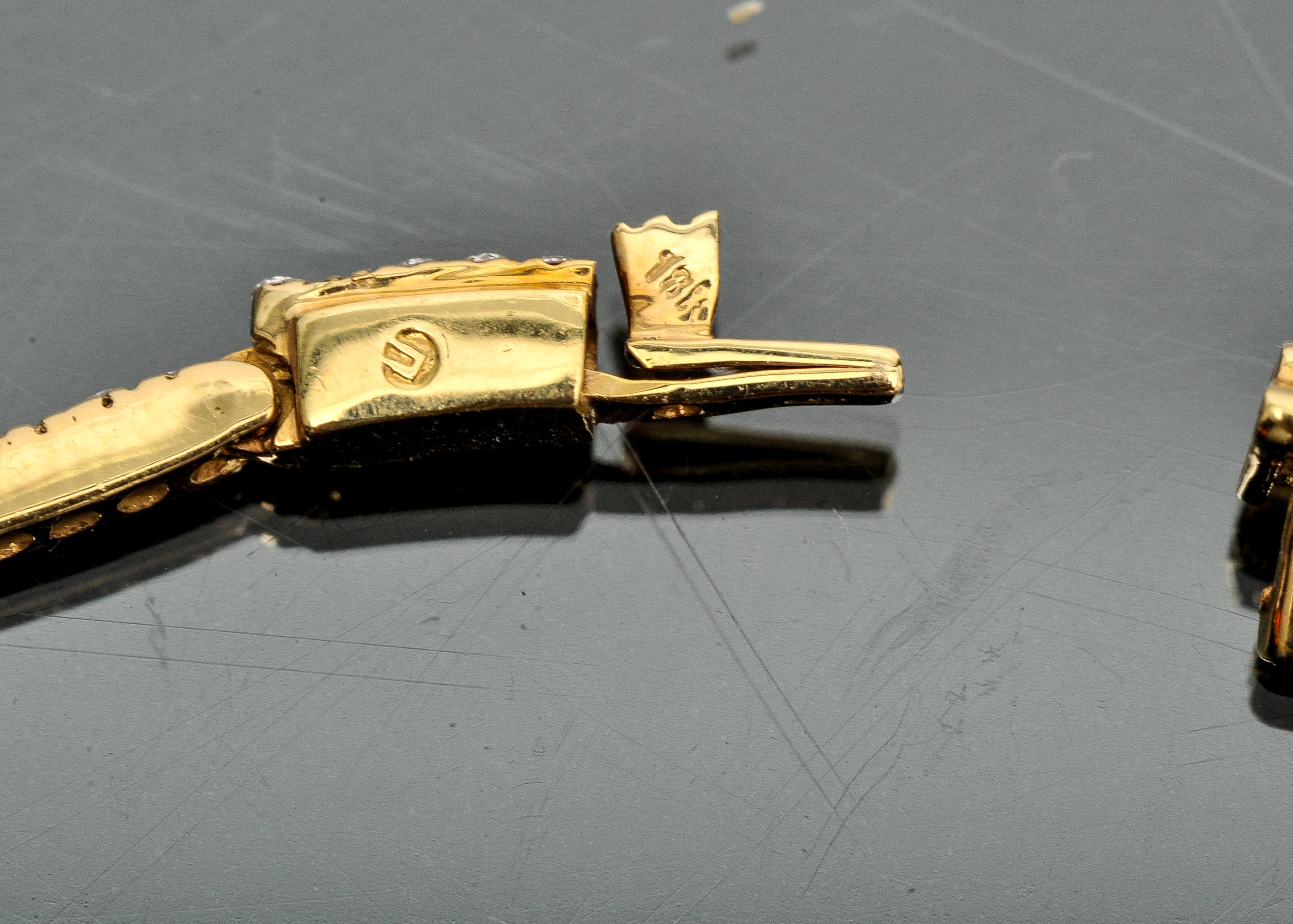 18k Yellow Gold Diamond Bracelet