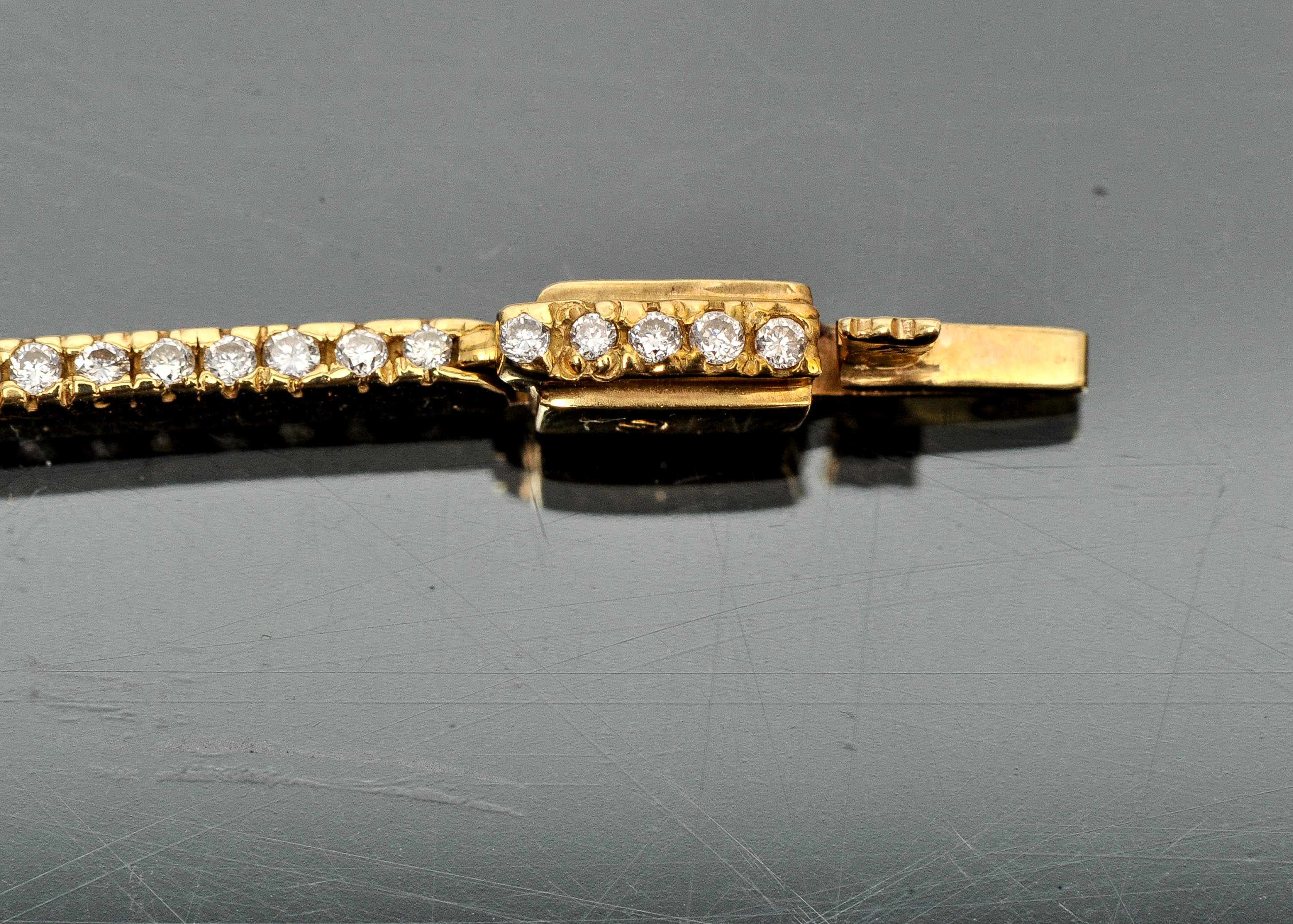 18k Yellow Gold Diamond Bracelet