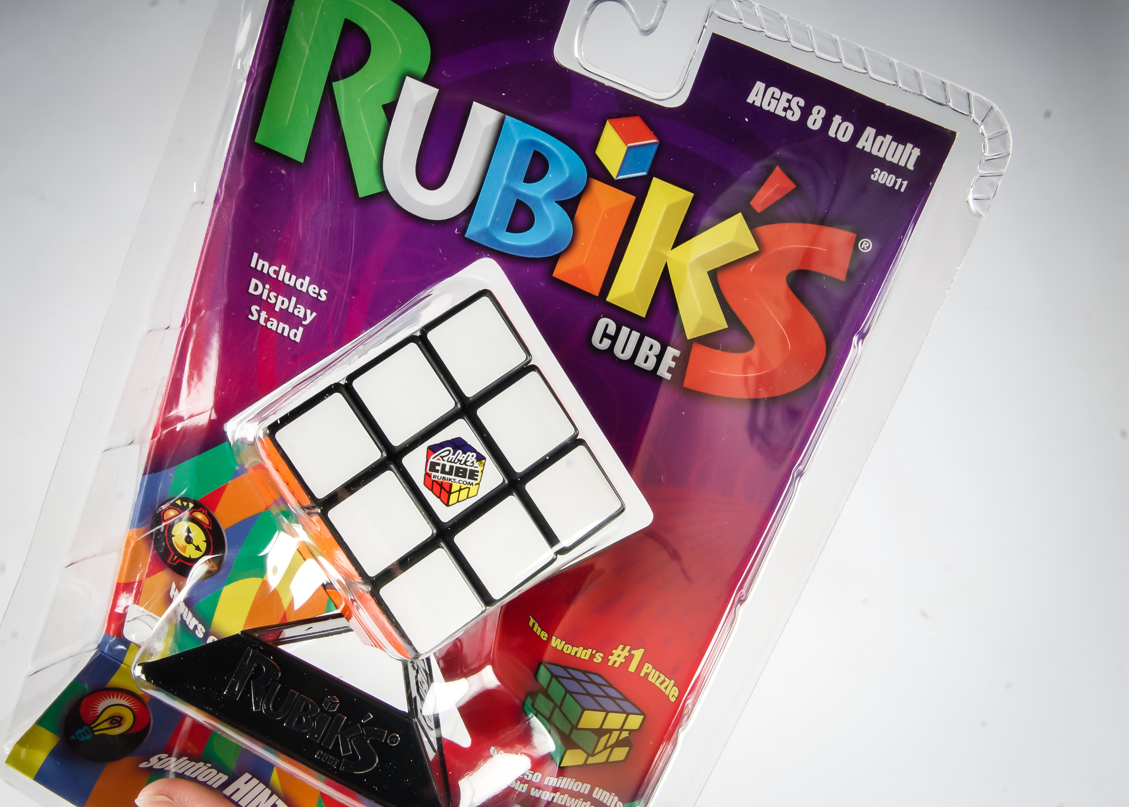 Signed Chris Garner Promotional Poster with Rubik's Cube