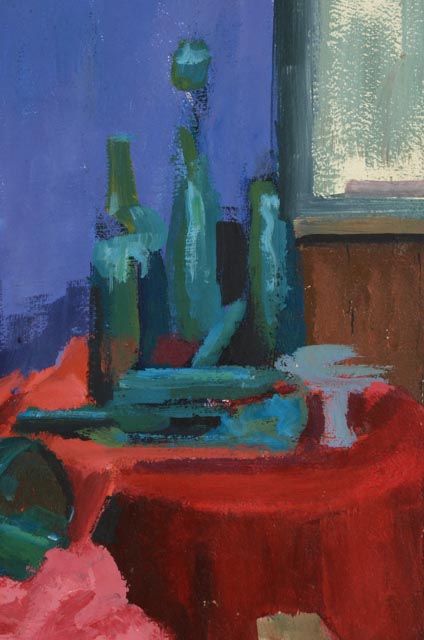 Kay Schenk Original Acrylic Still Life "The Red Cloth"