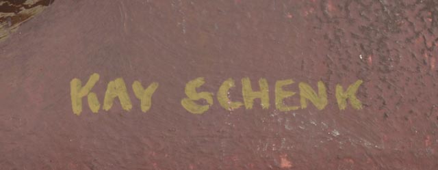 Kay Schenk Original Acrylic Still Life "The Red Cloth"