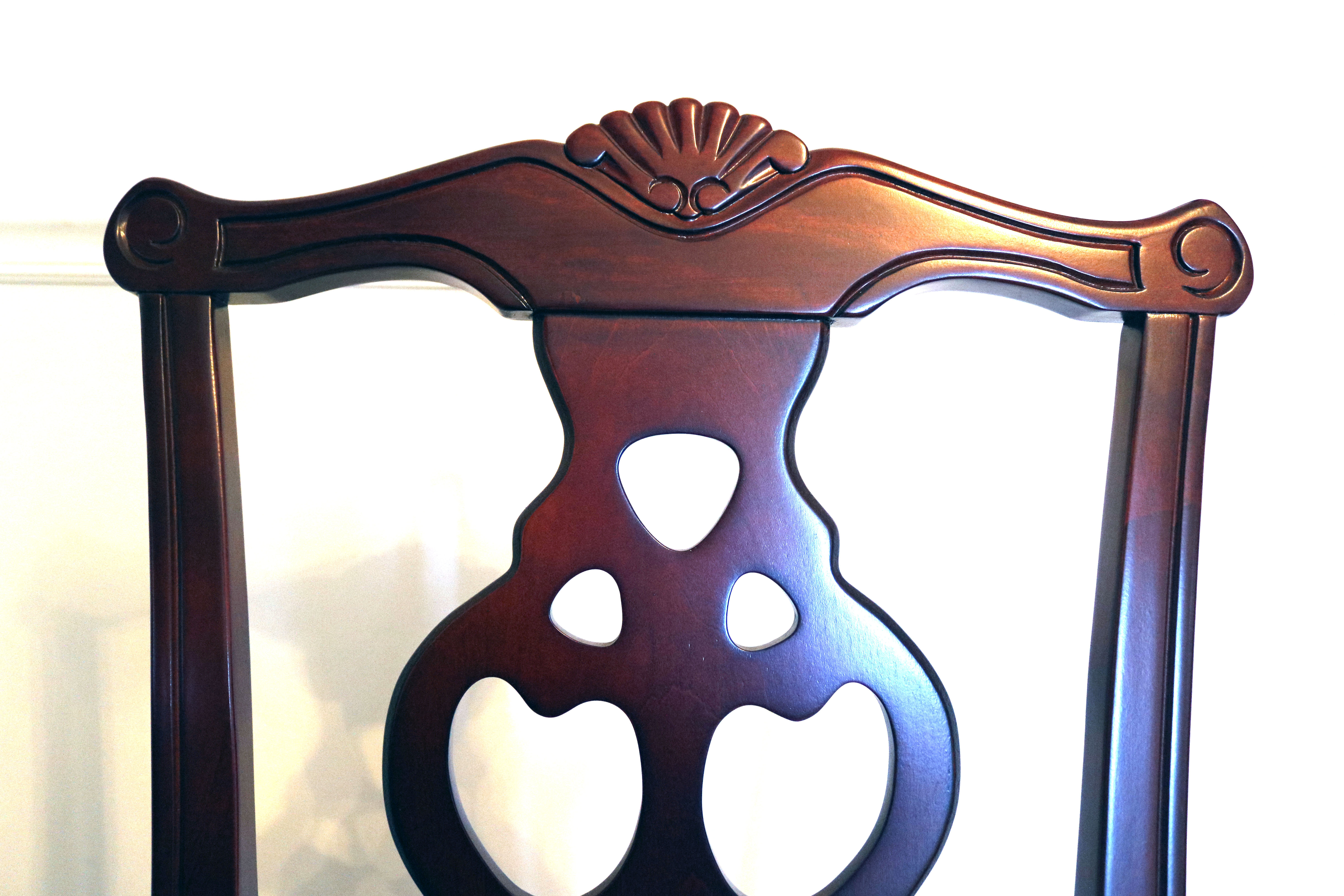 Eight Queen Anne Dining Chairs