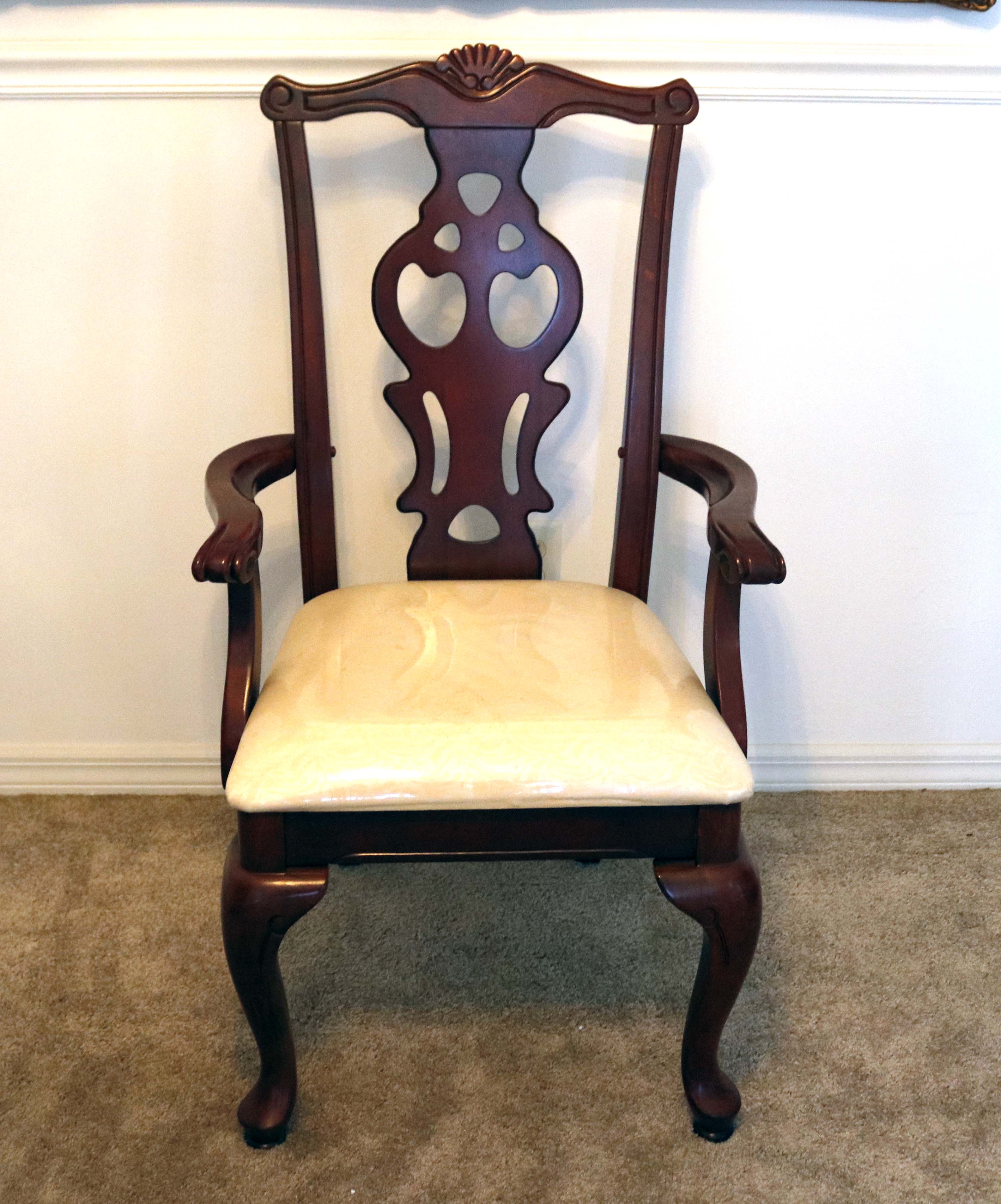 Eight Queen Anne Dining Chairs