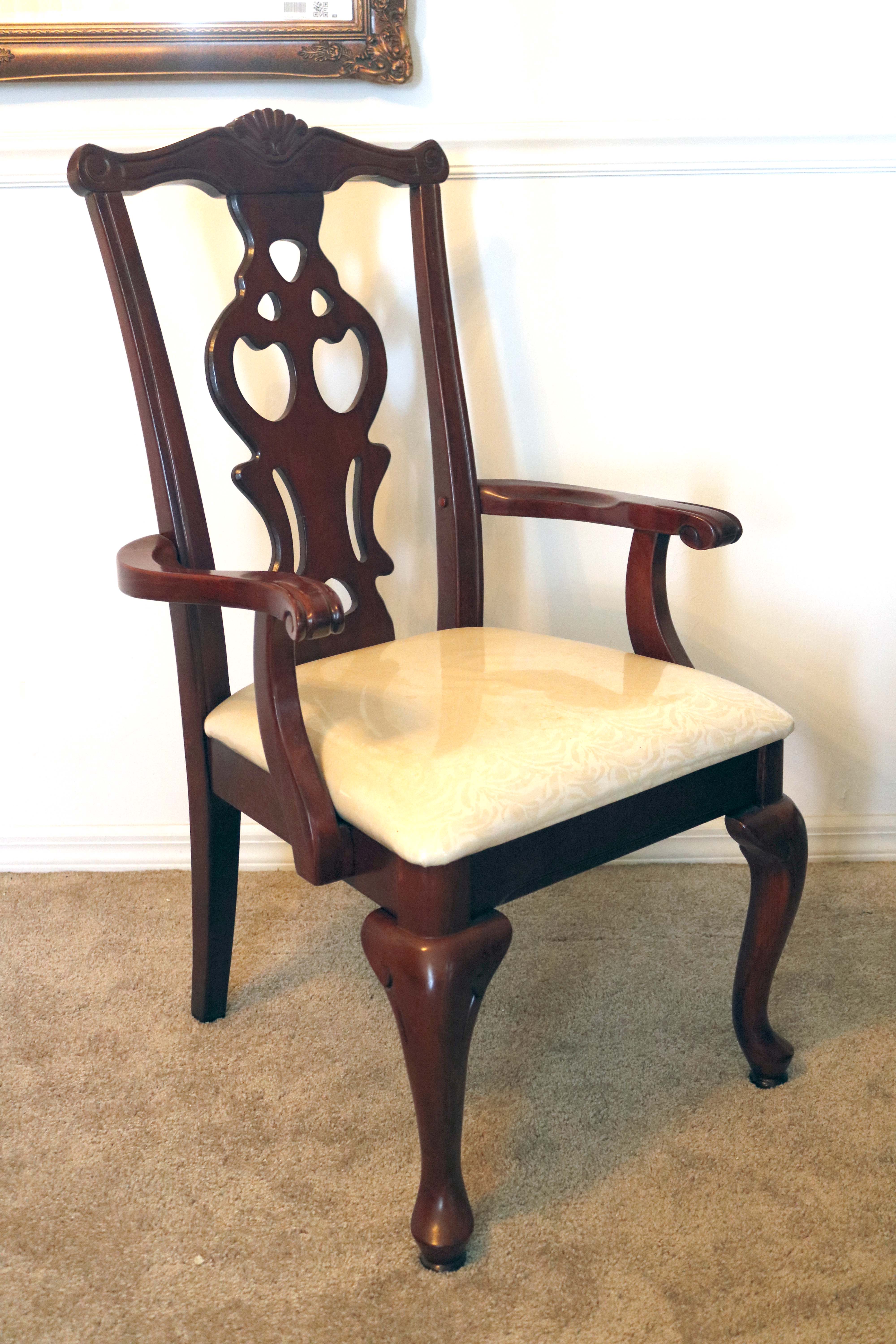 Eight Queen Anne Dining Chairs