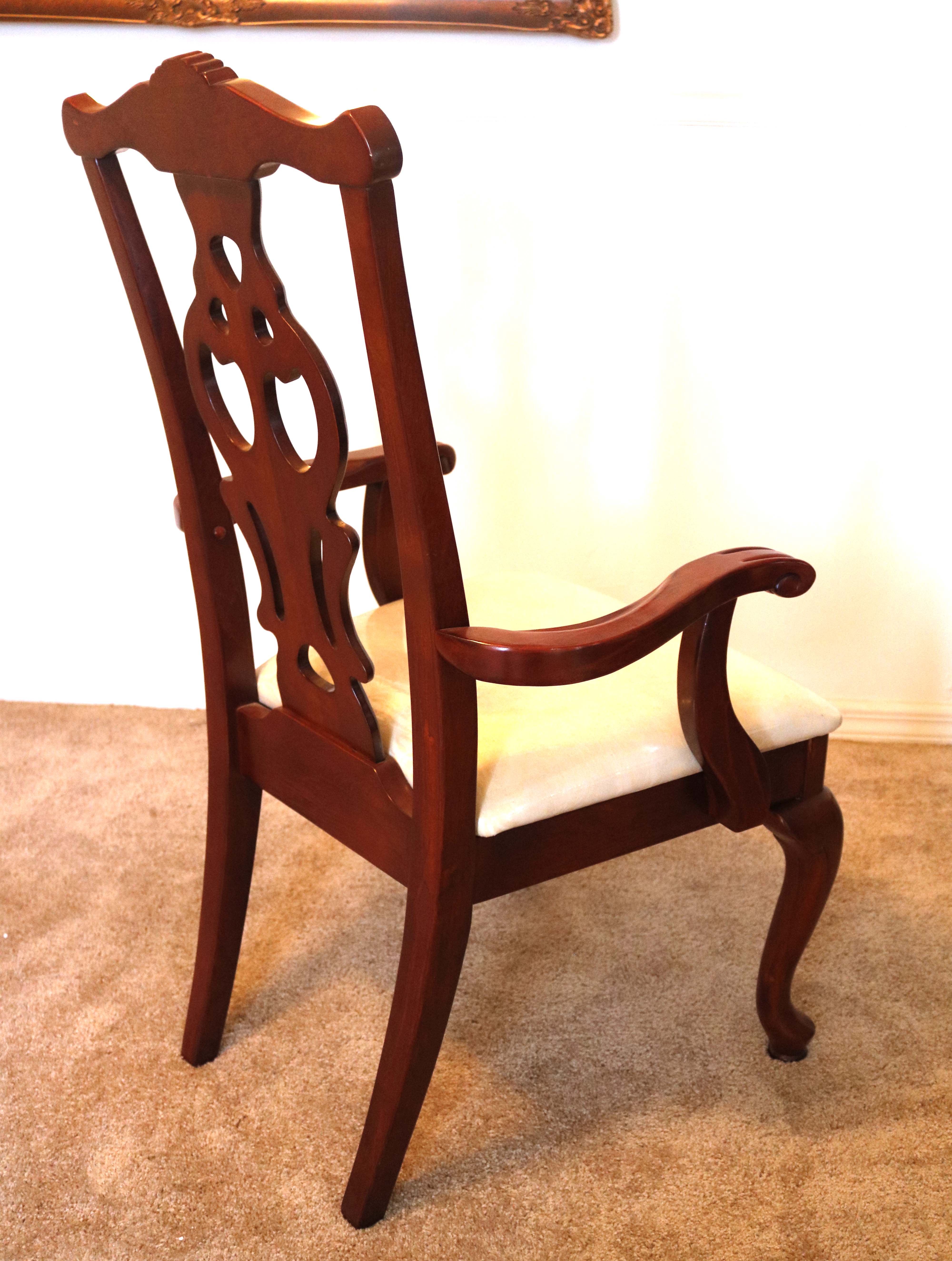 Eight Queen Anne Dining Chairs