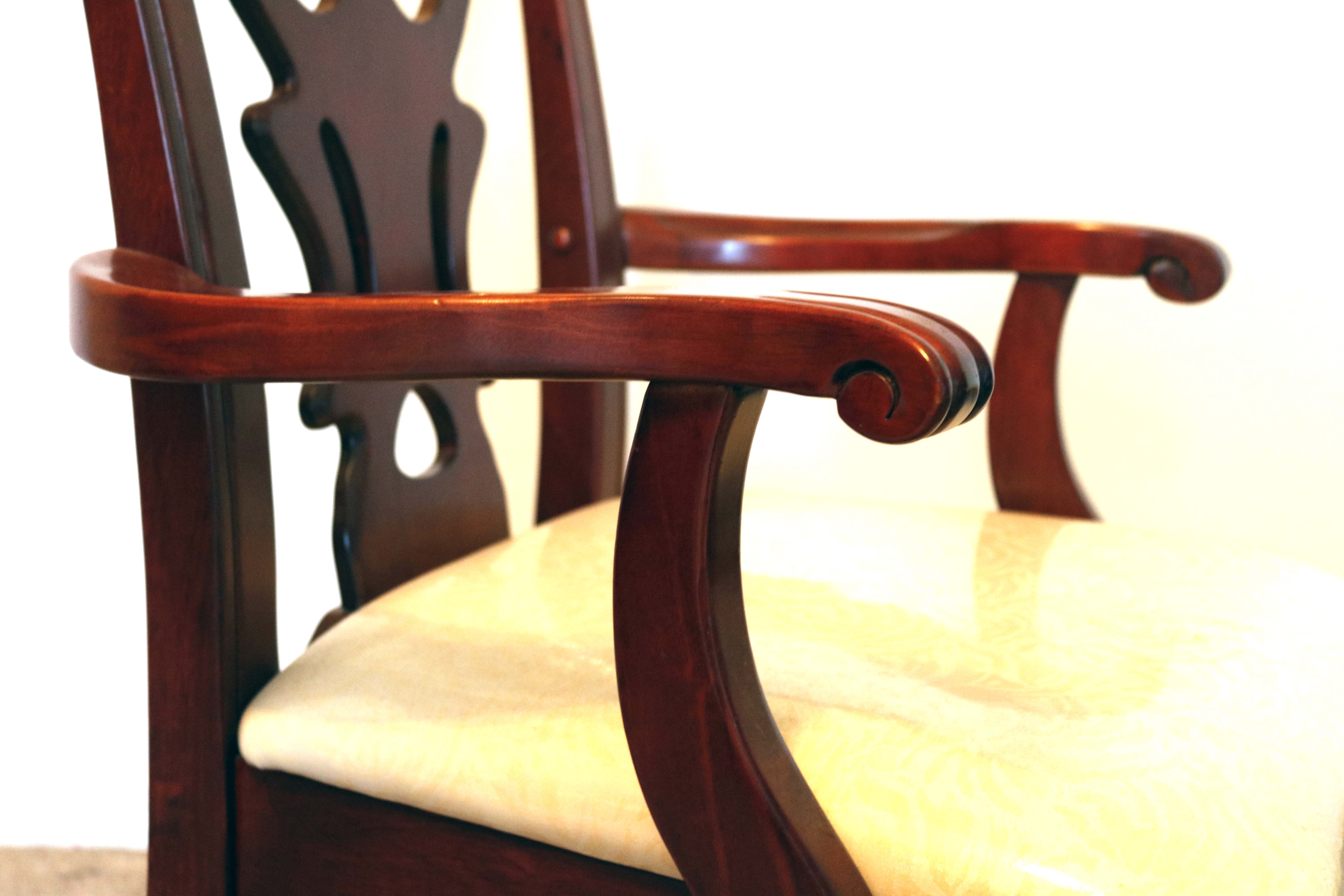 Eight Queen Anne Dining Chairs