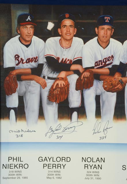 The 300 Win Club Signed Canvas  COA