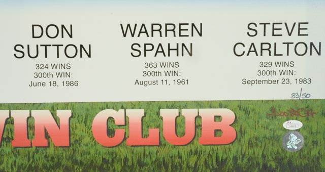 The 300 Win Club Signed Canvas  COA