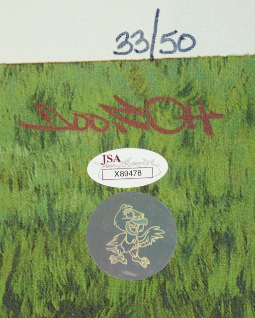 The 300 Win Club Signed Canvas  COA