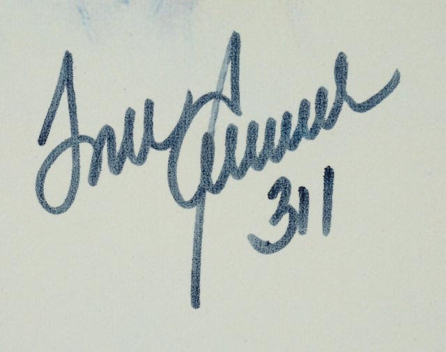 The 300 Win Club Signed Canvas  COA