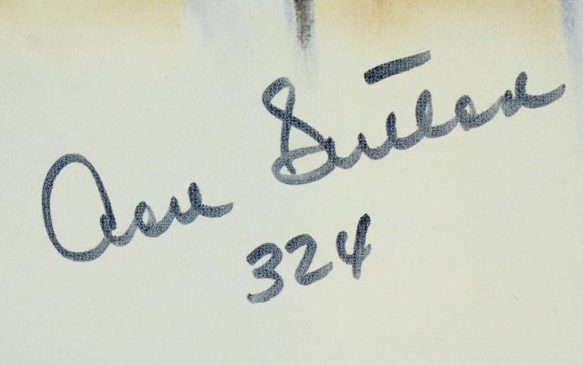 The 300 Win Club Signed Canvas  COA