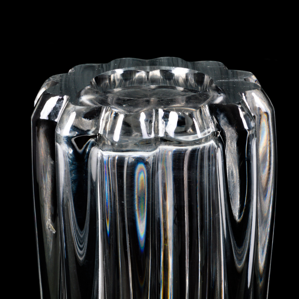 Cofrac Art Verrier Crystal Vase