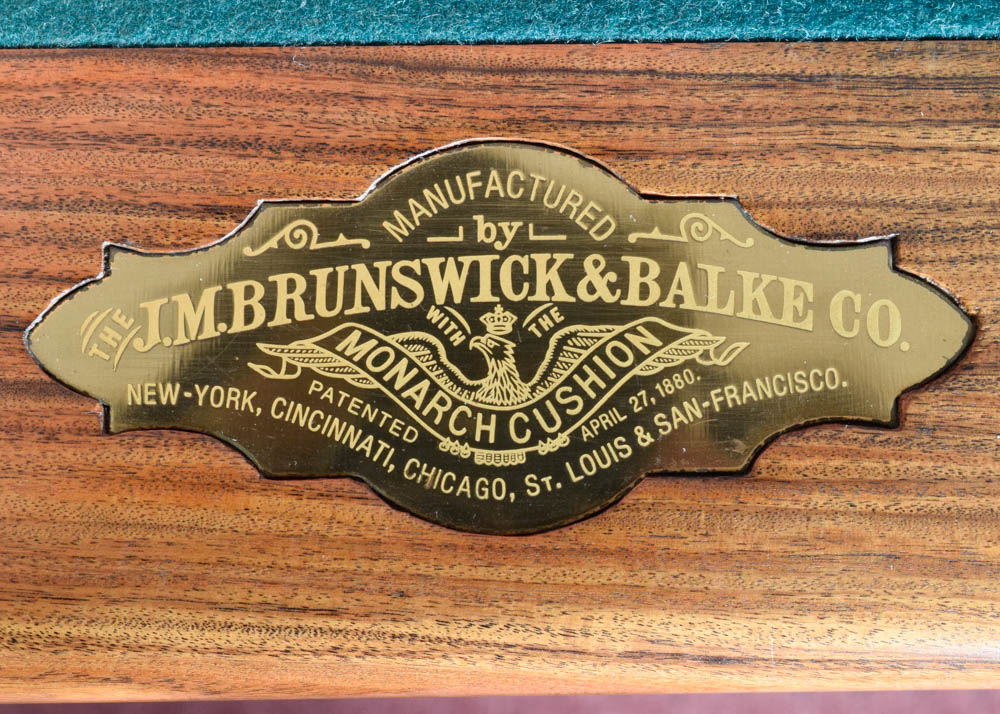 c.1875 Brunswick-Balke-Collender "Monarch" Pool Table
