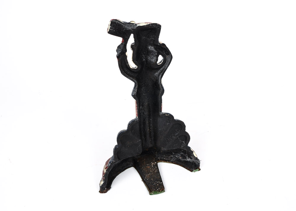 Vintage Painted Cast Iron Uncle Sam Doorstop