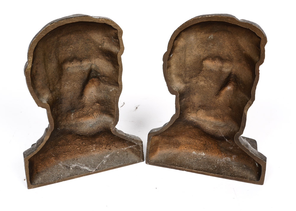 Pair of Cast Iron Abraham Lincoln Bookends