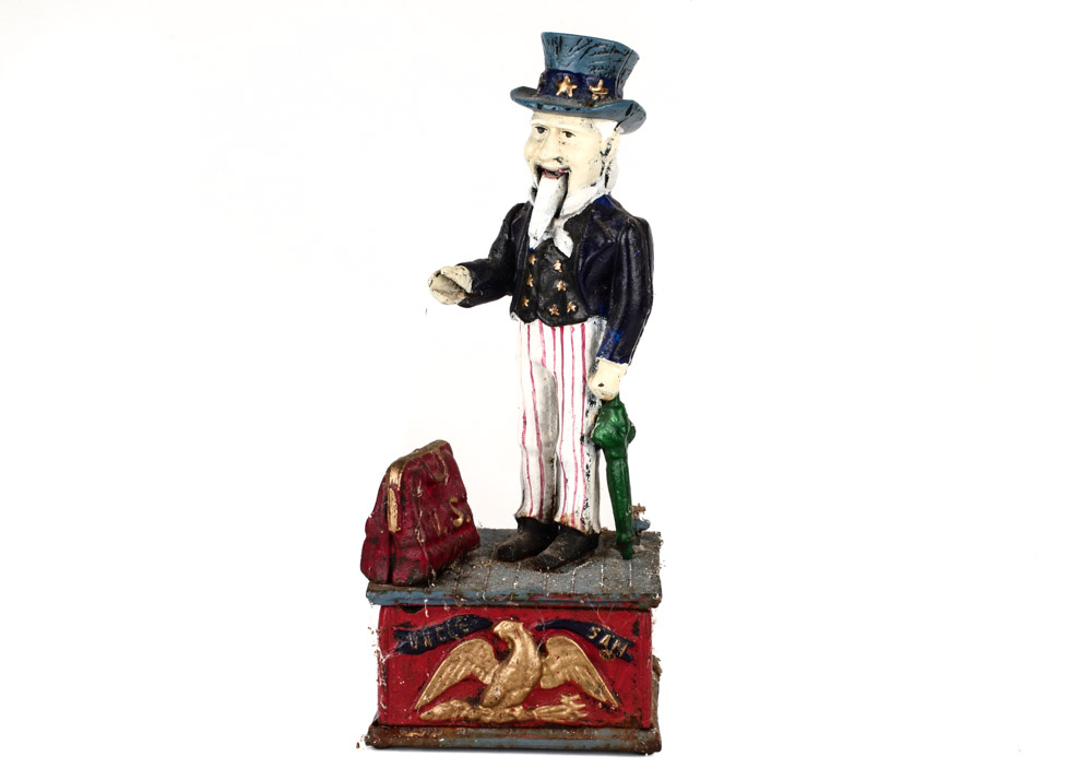 Cast Iron Uncle Sam Bank