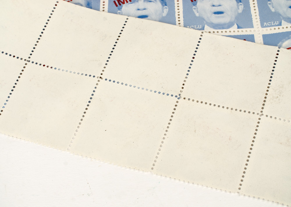 Collection of Vintage Impeach Nixon ACLU Stamp Blocks