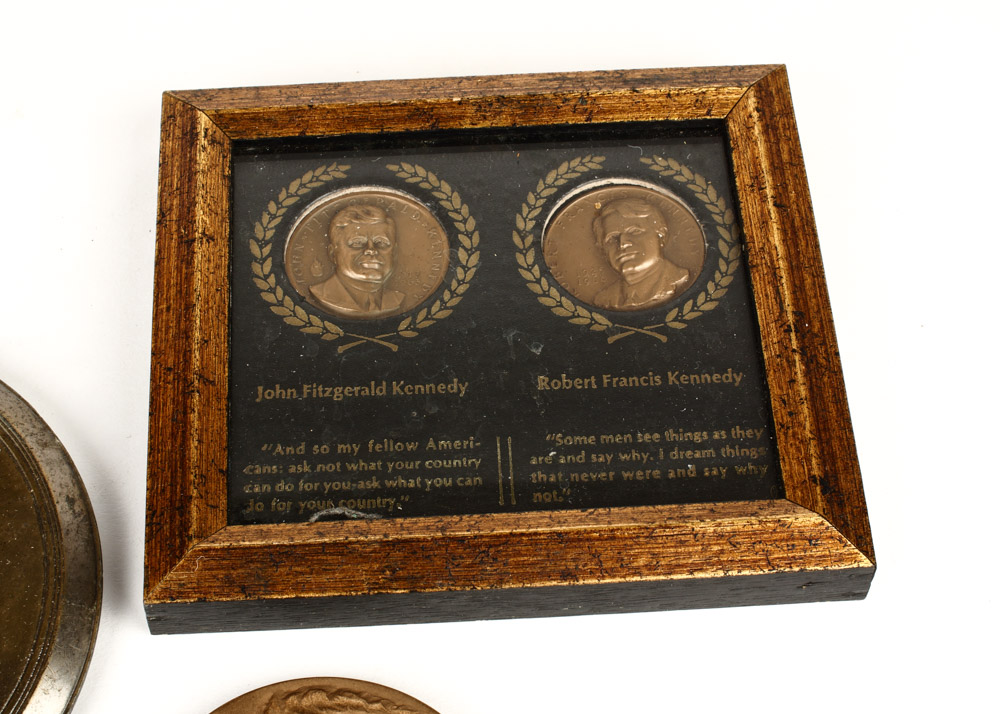 Collection of Commemorative Kennedy Medallions and Medals