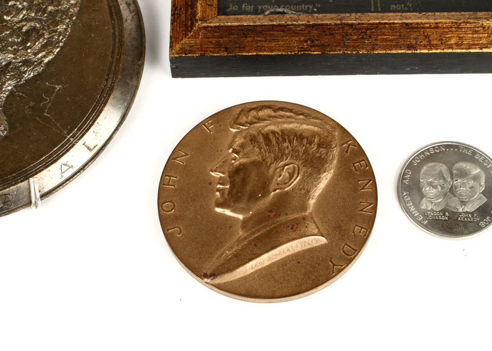 Collection of Commemorative Kennedy Medallions and Medals