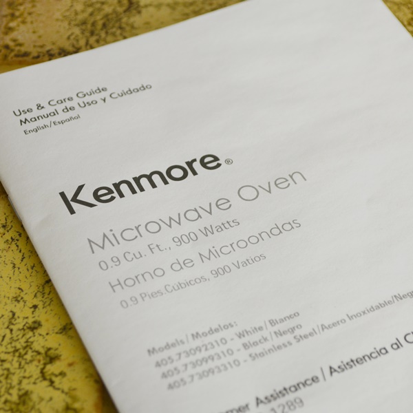 Kenmore White Couintertop Microwave